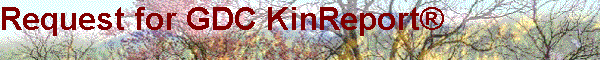 Request for GDC KinReport�